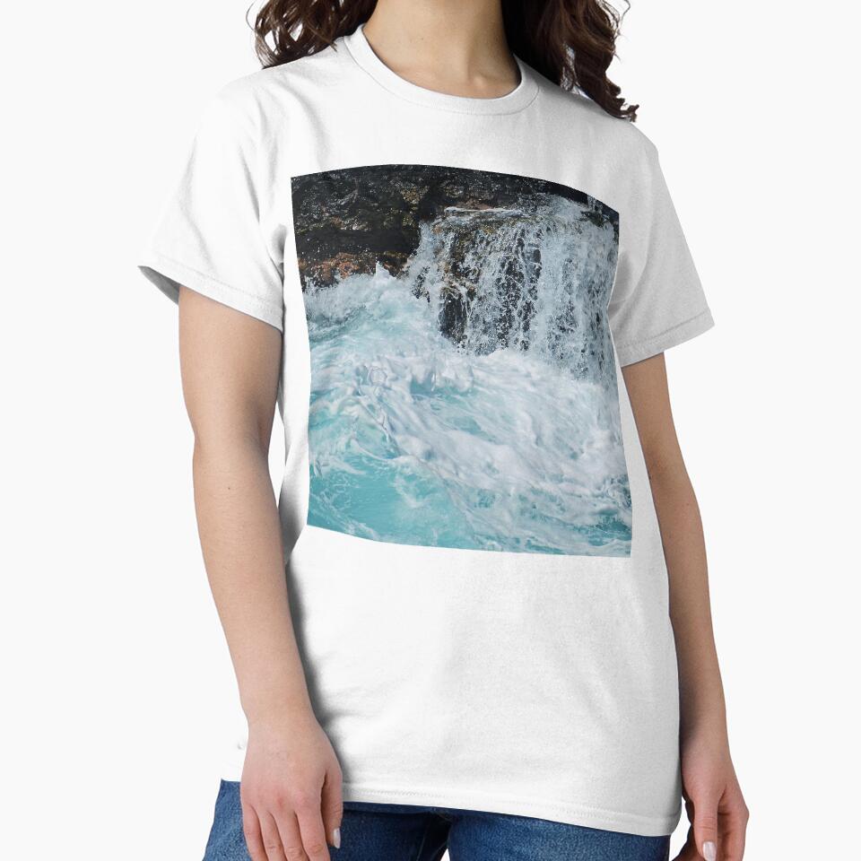 Dramatic Ocean Surf Crashing Over Beach Boulders by DEC02 T-Shirts, Hoodie, Sweatshirt | BlankRebels.com (Image 2)