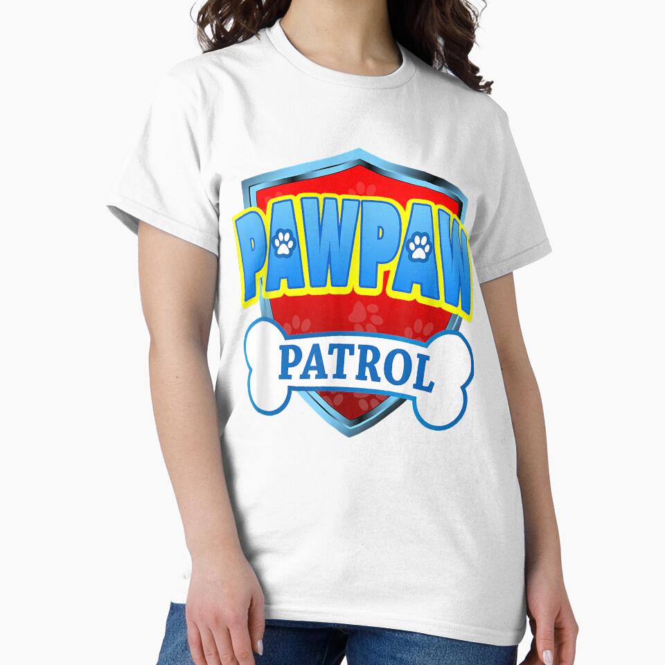 Creative Nimble Enthusiasm Relief Cute Funny Pawpaw Patrol - Dog Mom, Dad For Men Womenretro Wave by... (Image 2)