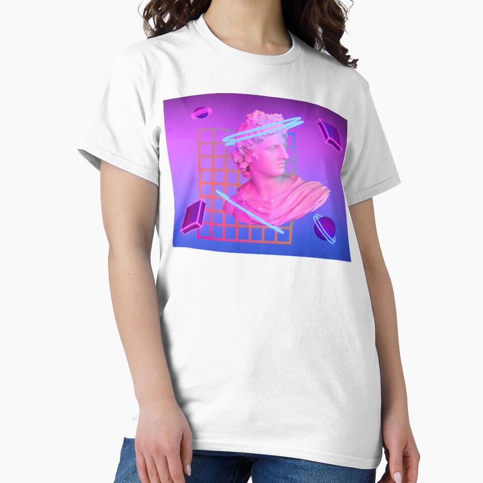 3D Aesthetics with Shapes Vaporwave Style (1) by Peekonet T-Shirts, Hoodie, Sweatshirt | BlankRebels.com (Image 2)