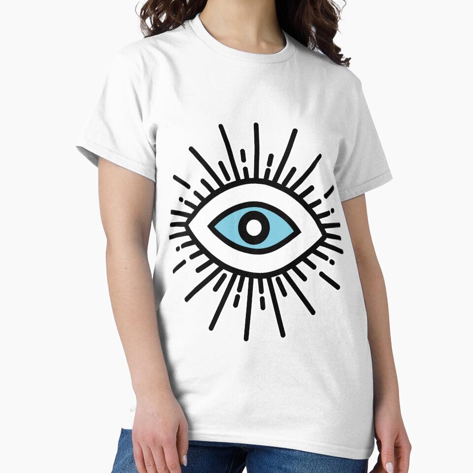 Evil Eye, Talisman for Protection, Bold Unique Illustration by JonnaKelley T-Shirts, Hoodie, Sweatshirt (Image 2)