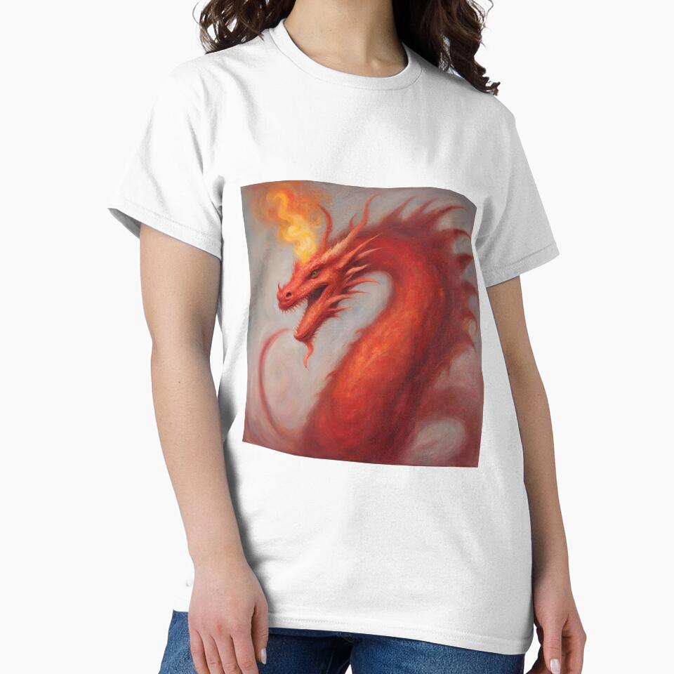red giant fire breathing dragon by ohsopurposeless T-Shirts, Hoodie, Sweatshirt | BlankRebels.com (Image 2)