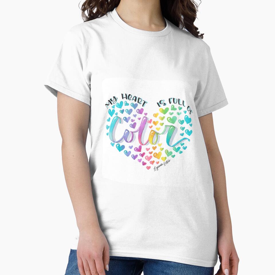 Rainbow Heart | Calligraphy by Lyssa's Letters by Lyssa's  Letters T-Shirts, Hoodie, Sweatshirt | BlankRebels.com (Image 2)