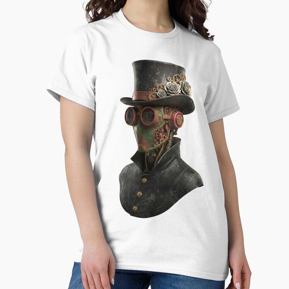 Neo-Victorian Gothic Steampunk Character Illustration by The Visual Syllabus T-Shirts, Hoodie, Sweatshirt (Image 2)