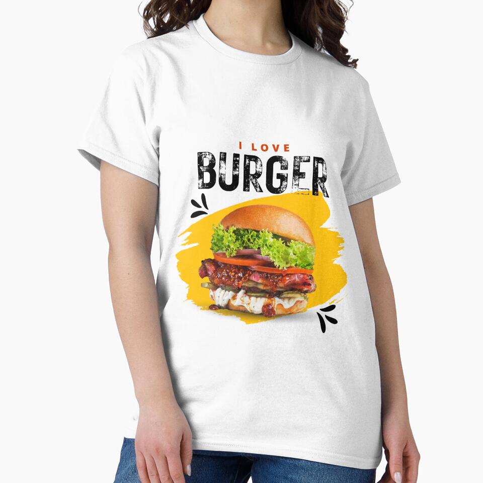 I Love Burger by Cute-Store-HQ T-Shirts, Hoodie, Sweatshirt | BlankRebels.com (Image 2)