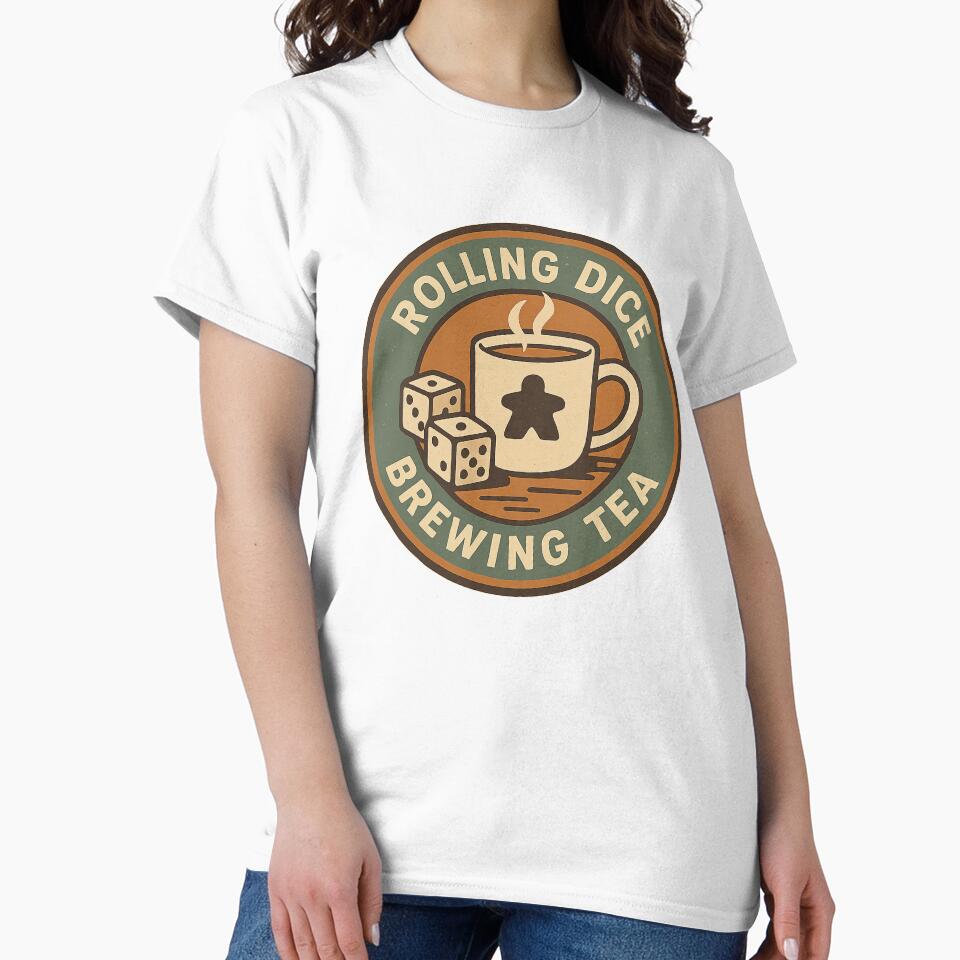 Rolling Dice Brewing Tea Board Game Design by Graphics4X T-Shirts, Hoodie, Sweatshirt | BlankRebels.com (Image 2)