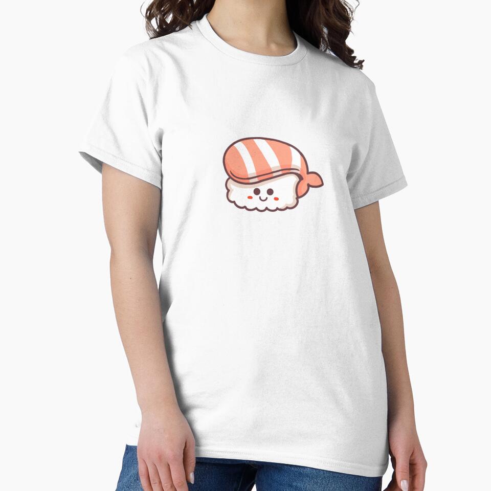 Cartoon sushi, cute salmon sushi by Lauren Kenney T-Shirts, Hoodie, Sweatshirt | BlankRebels.com (Image 2)