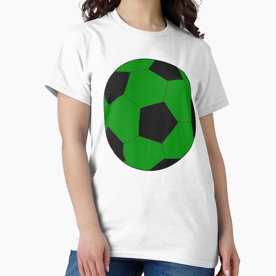 Green Soccer Ball Drawing by RioCariocaClub