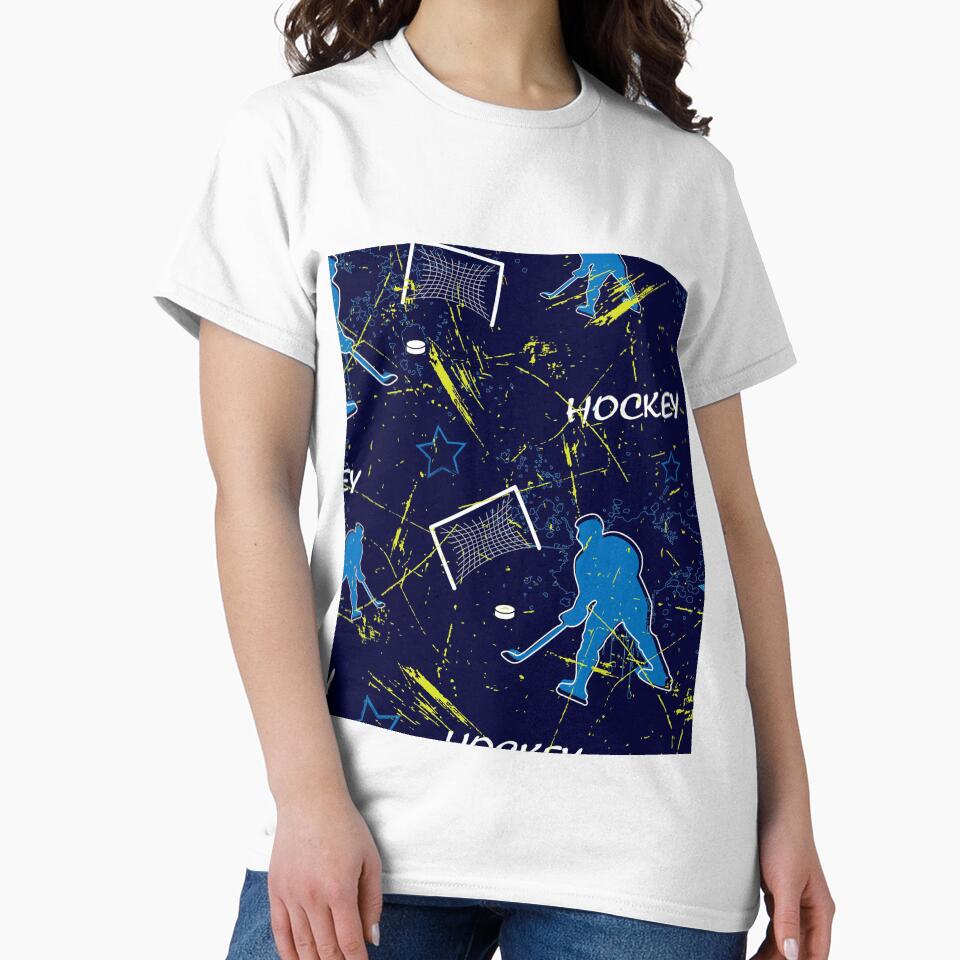 Seamless Ice Hockey Boy by LucianaShop T-Shirts, Hoodie, Sweatshirt | BlankRebels.com (Image 2)