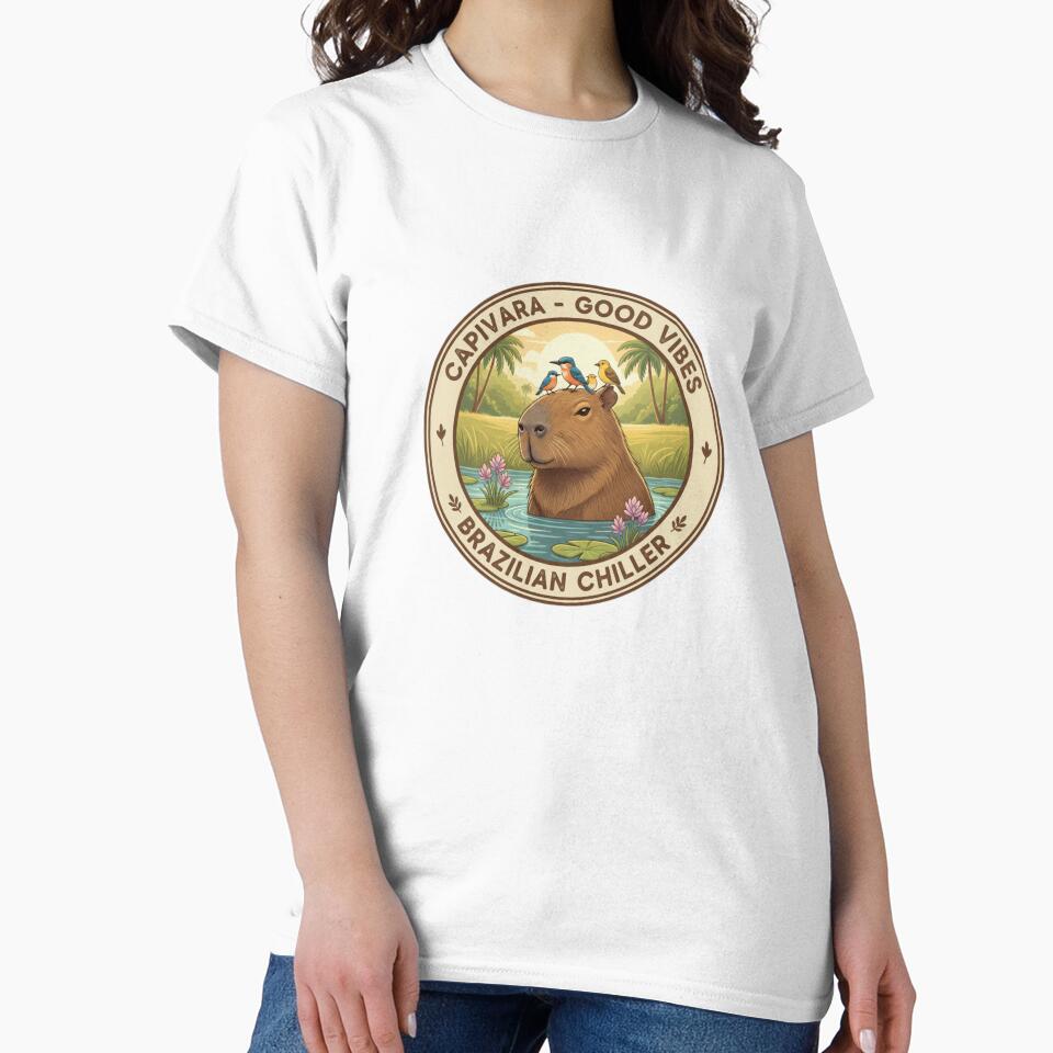 Zen Capybara & Friends - Brazilian Nature Art by TeusStore T-Shirts, Hoodie, Sweatshirt | BlankRebels.com (Image 2)