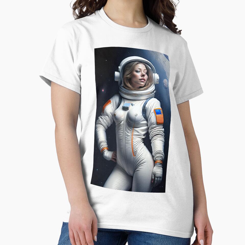 Women in Space Suit by thechasbowie T-Shirts, Hoodie, Sweatshirt | BlankRebels.com (Image 2)