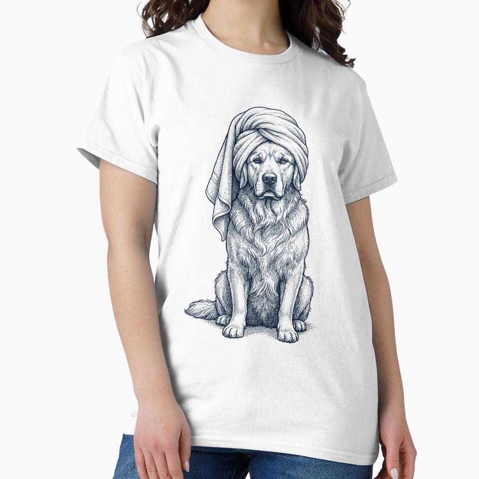 Golden Retriever Spa Bath Dog Mom Dad by DoodleTortle T-Shirts, Hoodie, Sweatshirt | BlankRebels.com (Image 2)