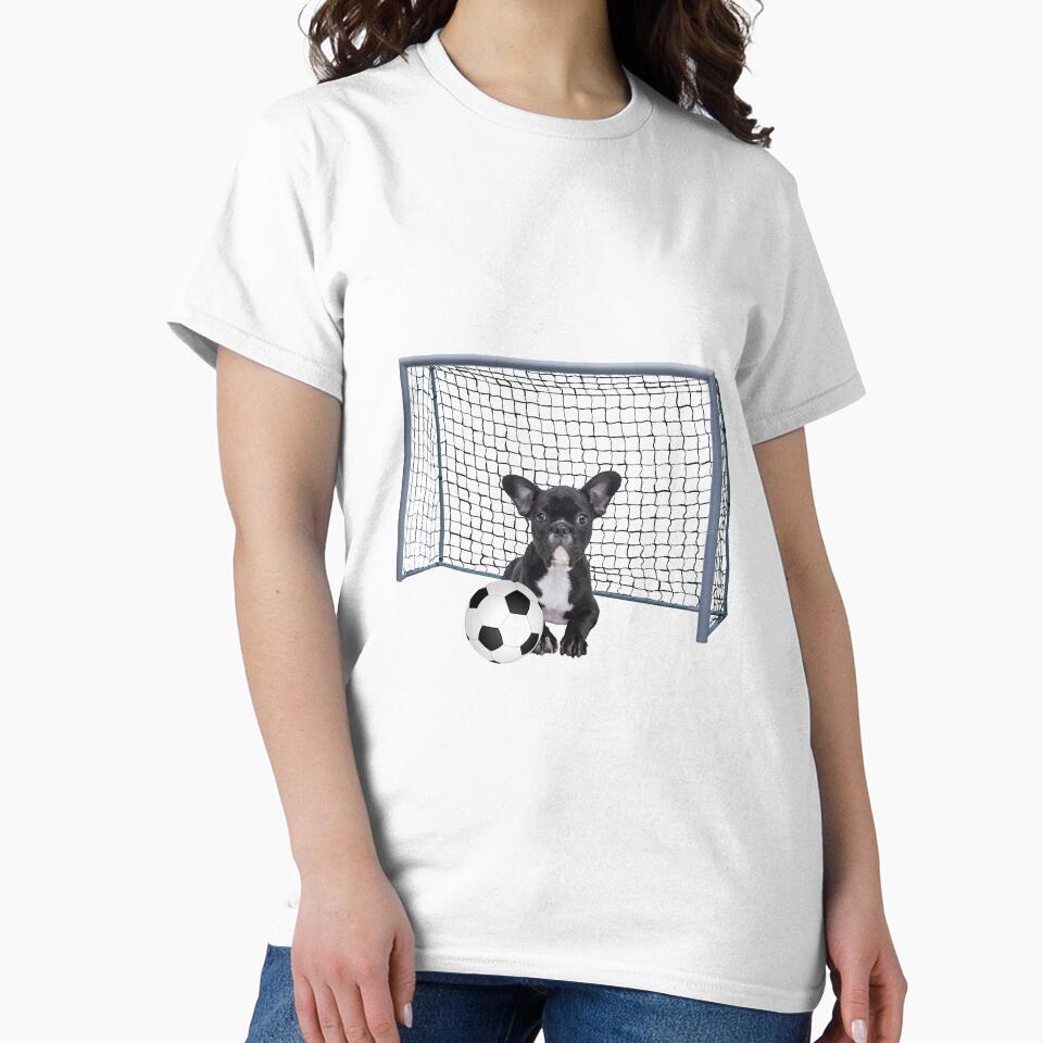 French Bulldog - Football soccer goal by Move-Art
