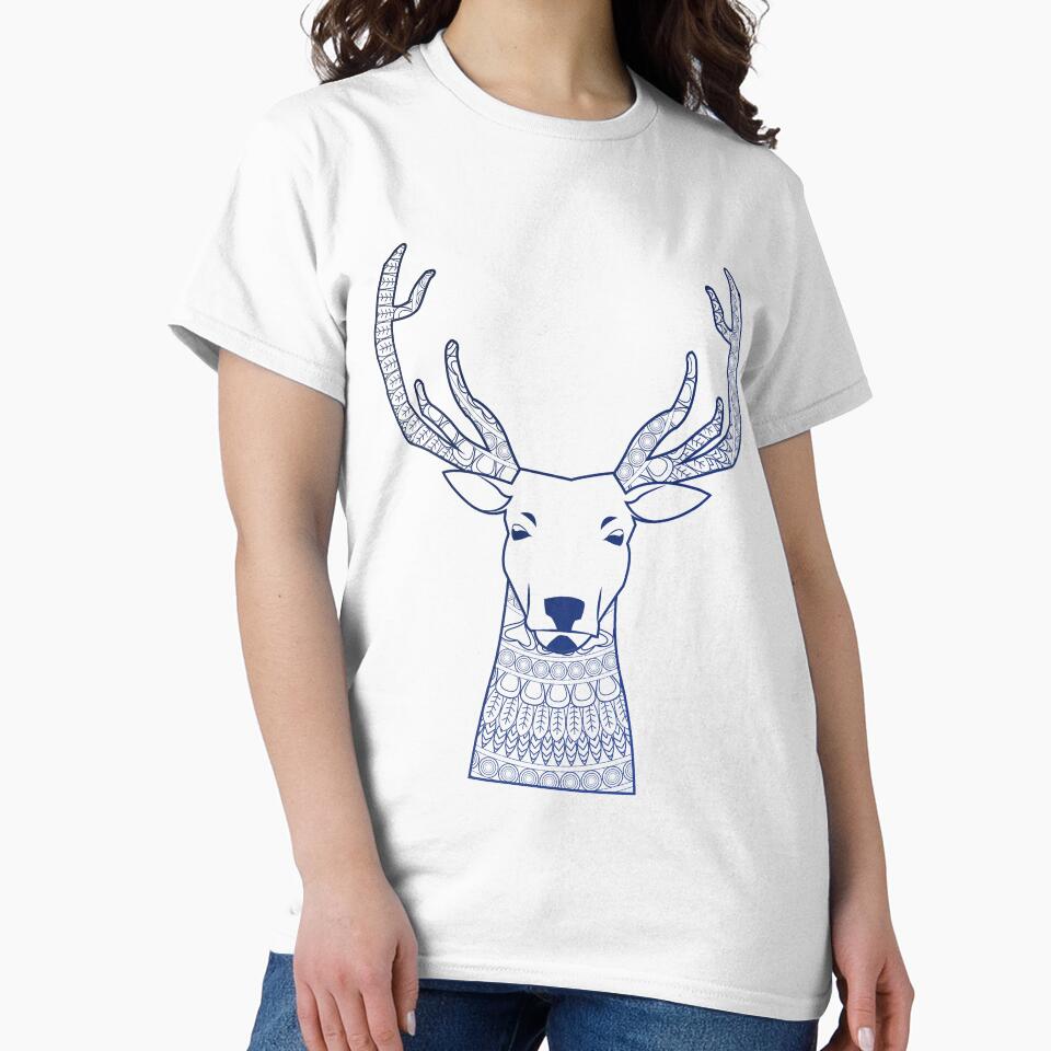 Mandala Deer | yoga top by PetrKad T-Shirts, Hoodie, Sweatshirt | BlankRebels.com (Image 2)