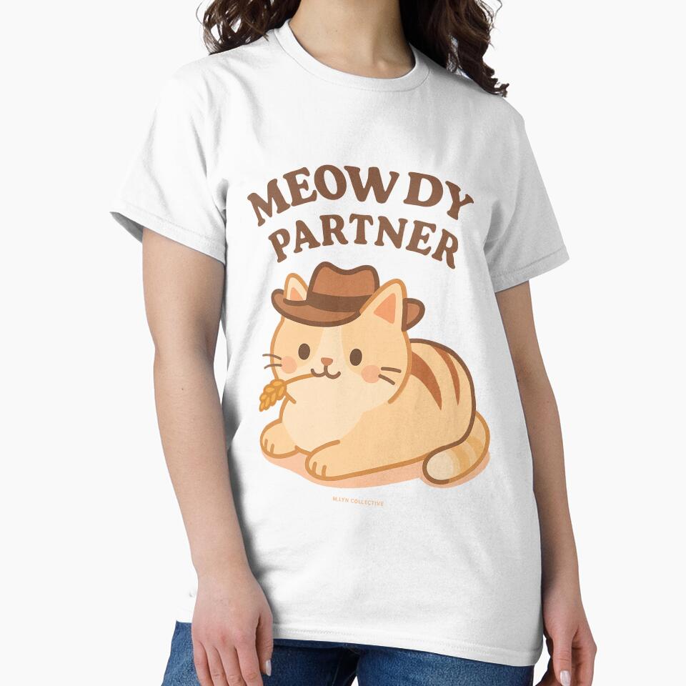 Meowdy Partner – Cowboy Cat Western Design by MLynCollective T-Shirts, Hoodie, Sweatshirt | BlankRebels.com (Image 2)