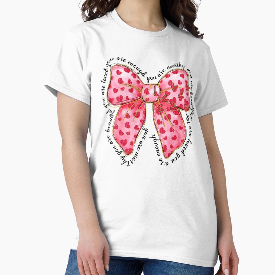 Valentine coquette bow by WilliaMaler T-Shirts, Hoodie, Sweatshirt | BlankRebels.com (Image 2)