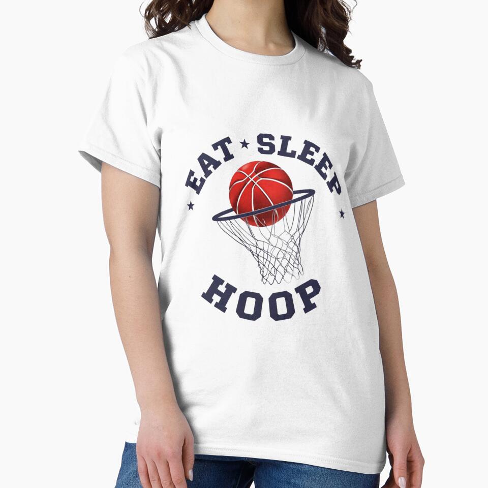 Eat Sleep Hoop Basketball Quote Design – Sports Lifestyle Graphic by IvannaMoroz T-Shirts, Hoodie, Sweatshirt (Image 2)