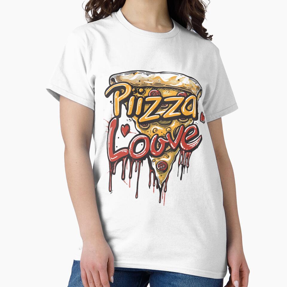 Graffiti Style Pizza Love funny Gift idea by Samanthi007 T-Shirts, Hoodie, Sweatshirt | BlankRebels.com (Image 2)