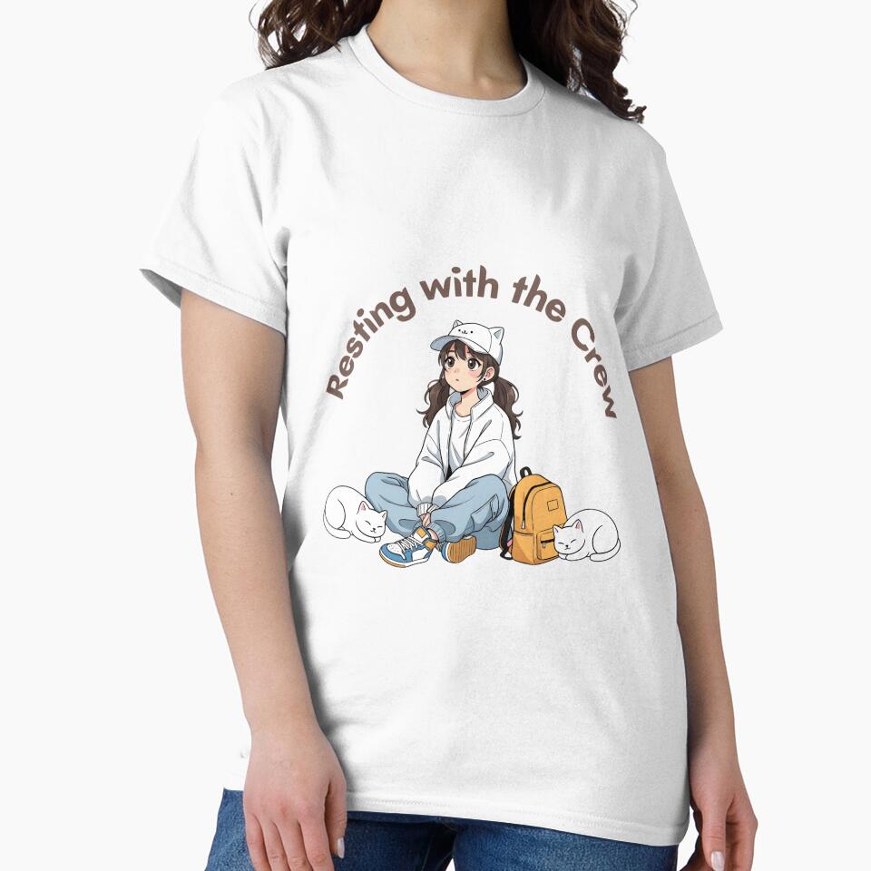 Resting With The Crew - Girl Hiking Art by MANA-Goods T-Shirts, Hoodie, Sweatshirt | BlankRebels.com (Image 2)