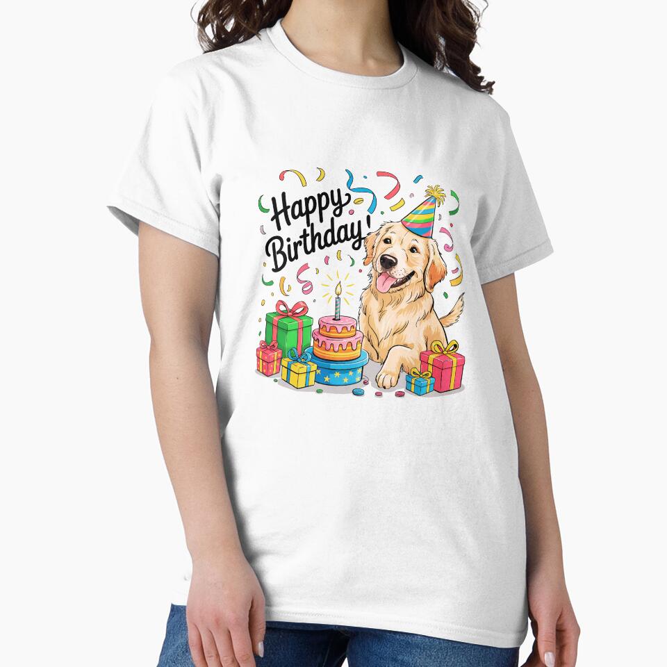 Golden Retriever Birthday by TheAnimalZ00 T-Shirts, Hoodie, Sweatshirt | BlankRebels.com (Image 2)
