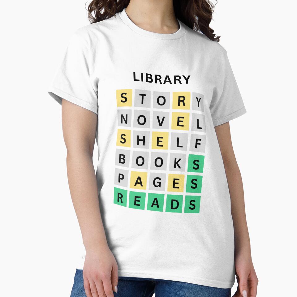 Library Wordle by RainyDayReader T-Shirts, Hoodie, Sweatshirt | BlankRebels.com (Image 2)
