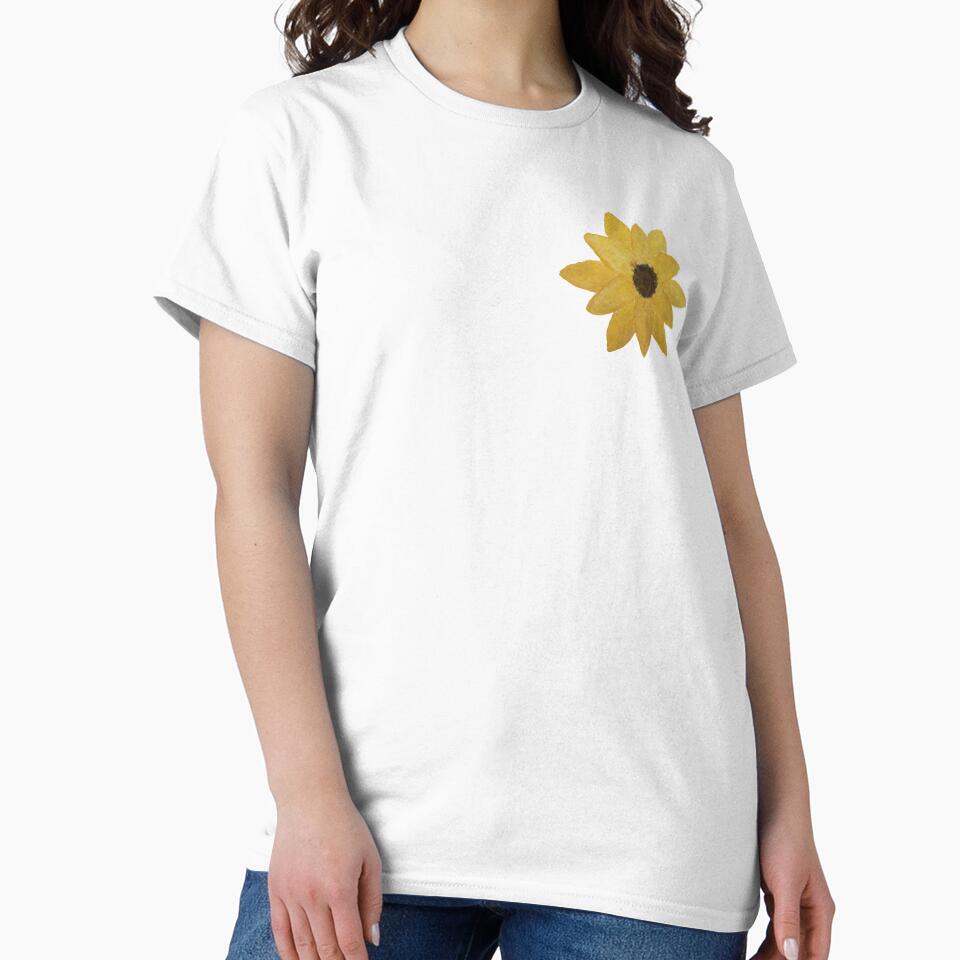 Yellow Flower Design by ArtByTom2020 T-Shirts, Hoodie, Sweatshirt | BlankRebels.com (Image 2)