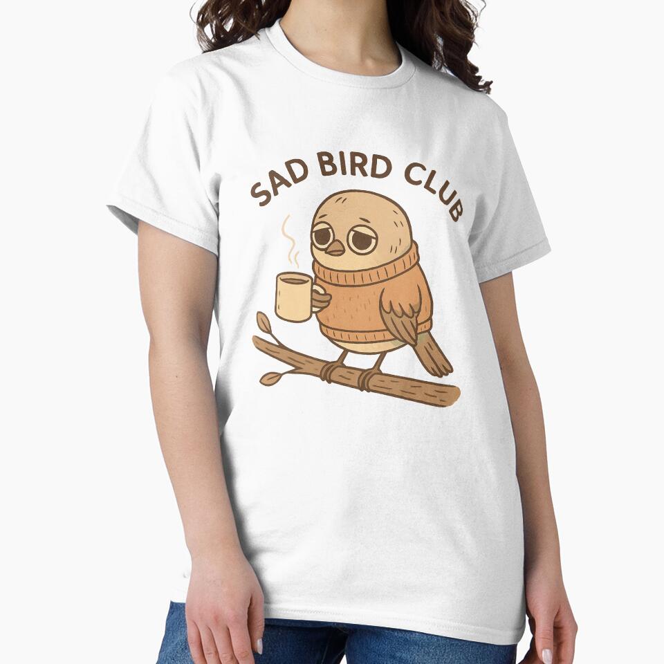 Sad Bird Club – Melancholy Animal Club Series by Zagdan T-Shirts, Hoodie, Sweatshirt | BlankRebels.com (Image 2)