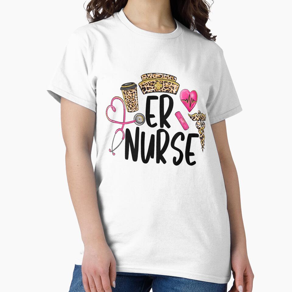 ER Love Nurse life cheetah by Designs Of all kinds T-Shirts, Hoodie, Sweatshirt | BlankRebels.com (Image 2)