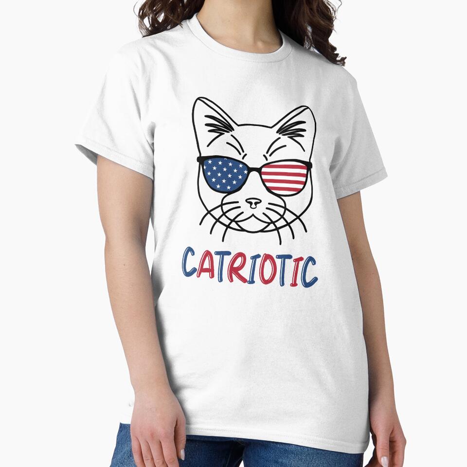 Patriotic Cat Lover 4th Of July American Cat by TM-Multidesign