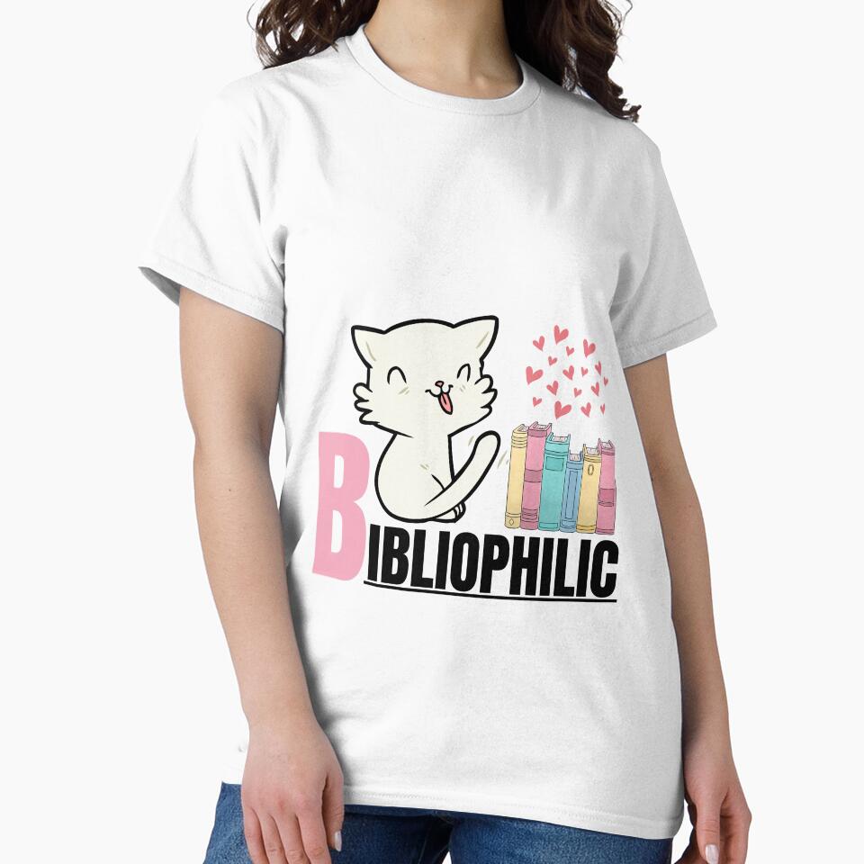Bibliophilic Cat in Library bookish love by Anchorbutterfly T-Shirts, Hoodie, Sweatshirt | BlankRebels.com (Image 2)