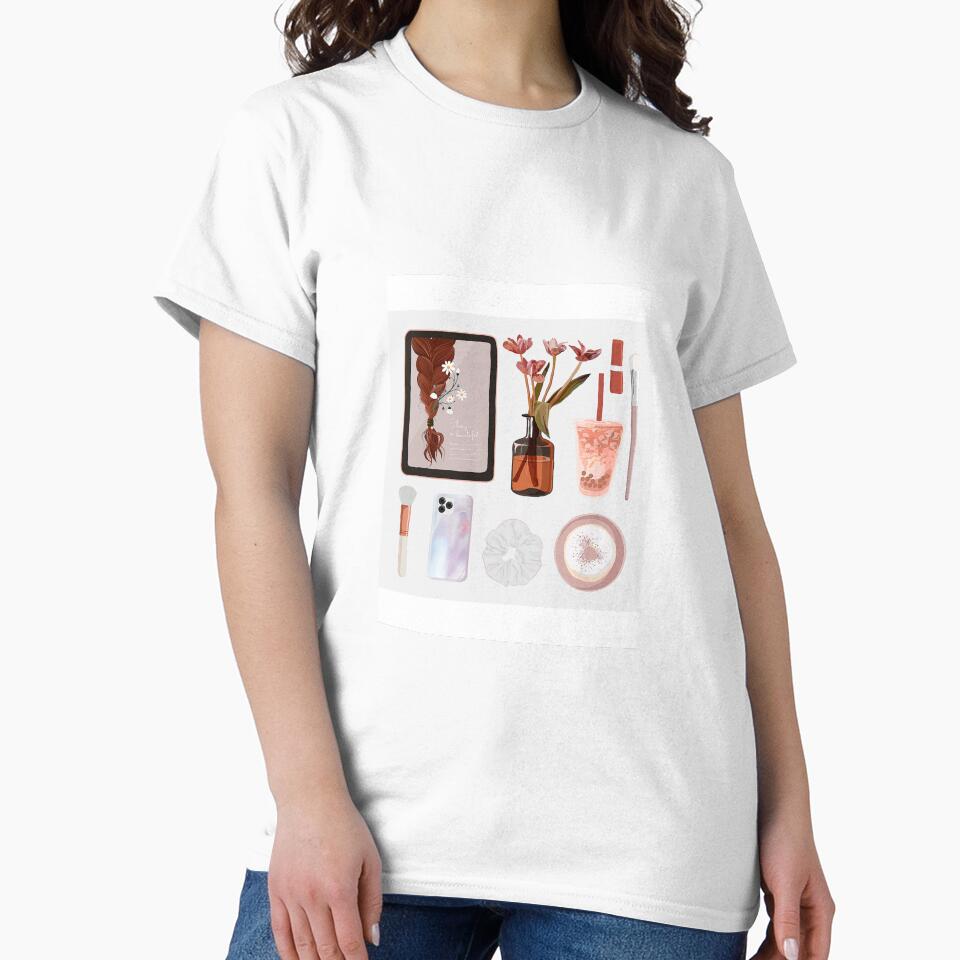 Minimalist Girl Illustration Art Print by Eva Vincent T-Shirts, Hoodie, Sweatshirt | BlankRebels.com (Image 2)