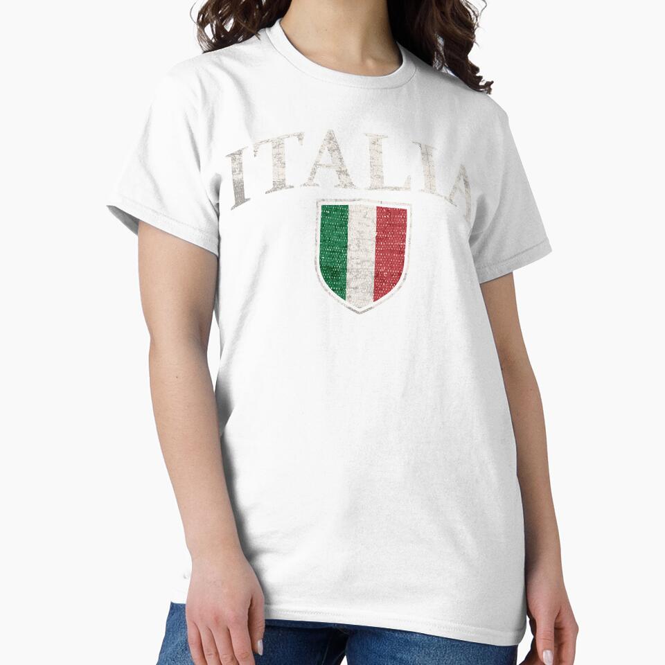 Italy National Flag Vintage Proud Italian Gift Italy Shield Retro Grunge by alenaz