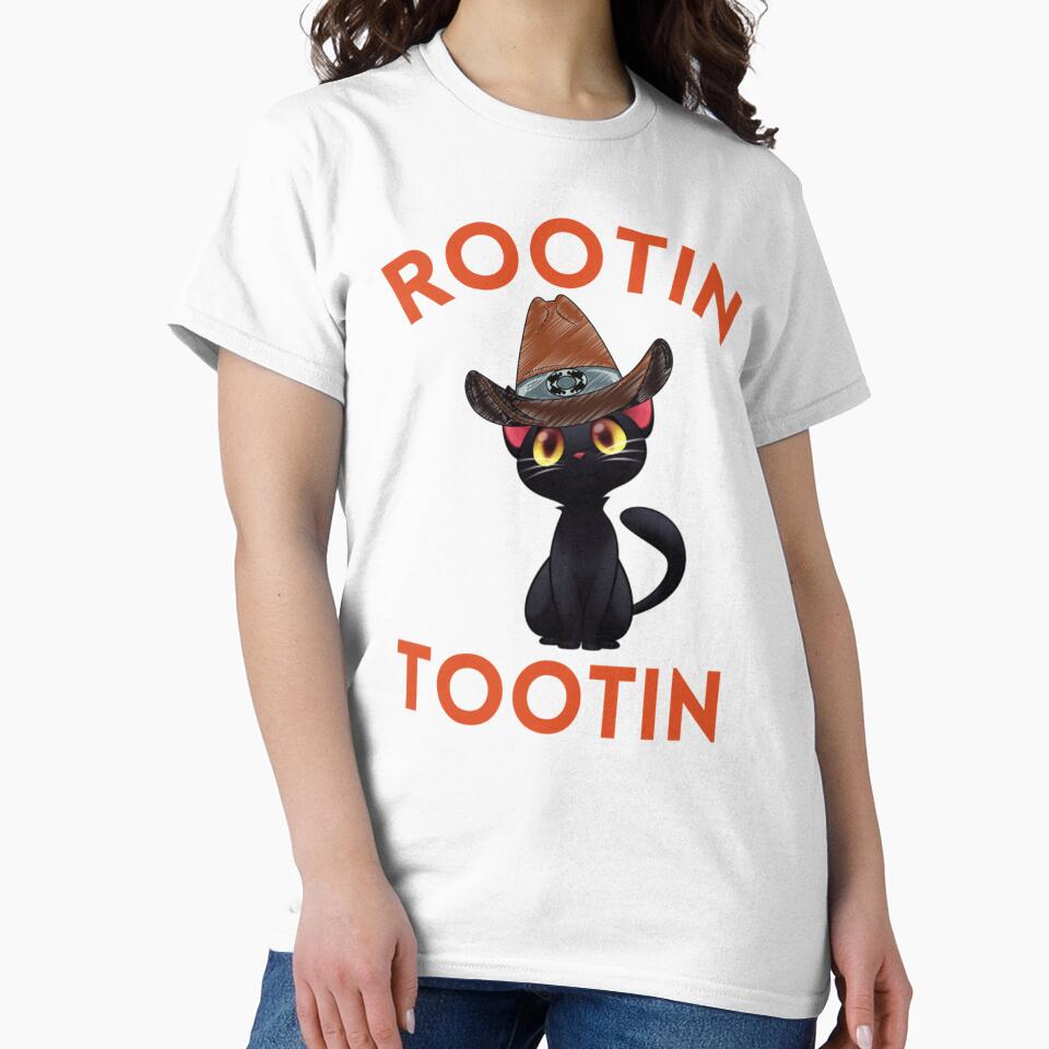 Rootin Tootin Cowboy Cat by SarraVonepp T-Shirts, Hoodie, Sweatshirt | BlankRebels.com (Image 2)