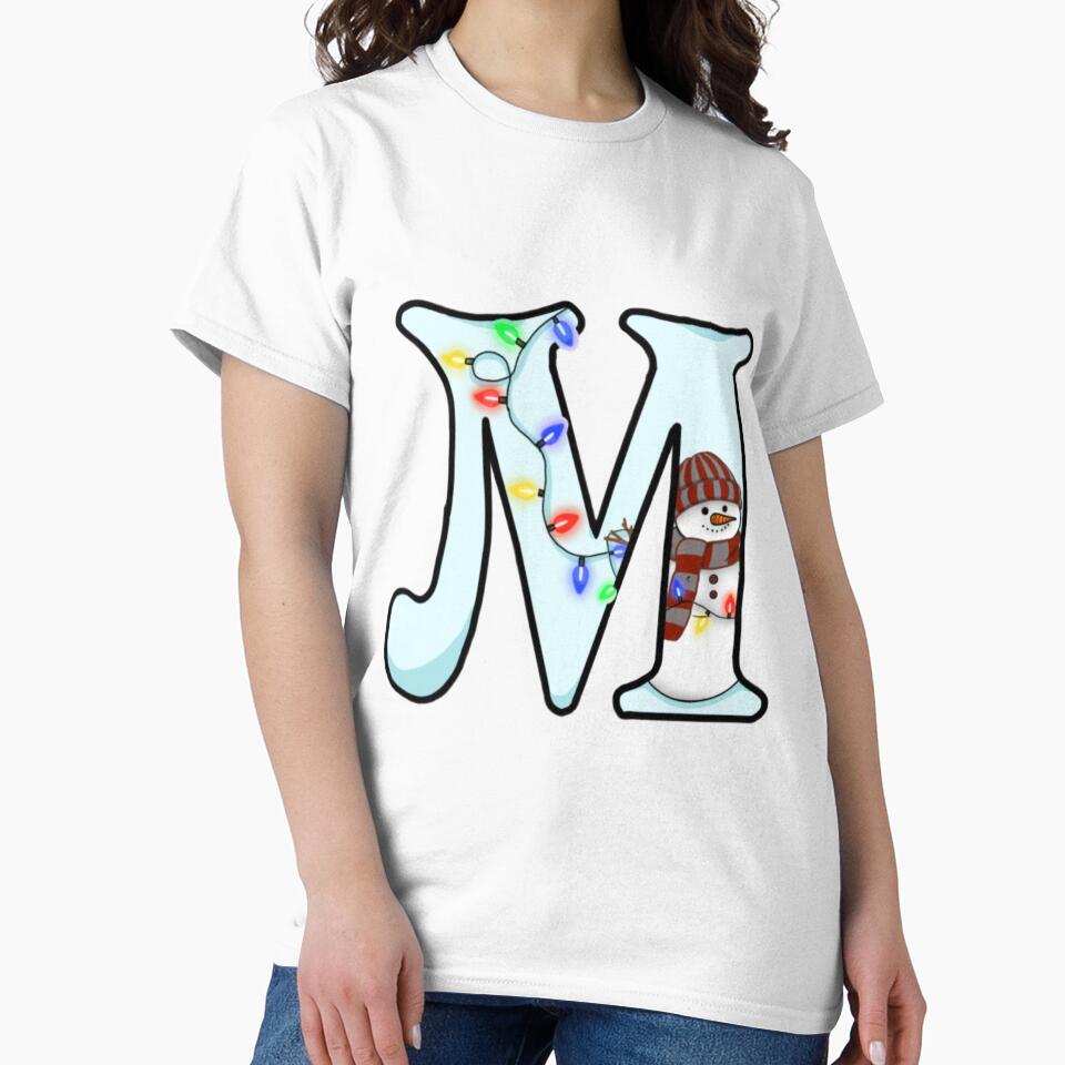 Holiday themed letter M by Artistkhg T-Shirts, Hoodie, Sweatshirt | BlankRebels.com (Image 2)