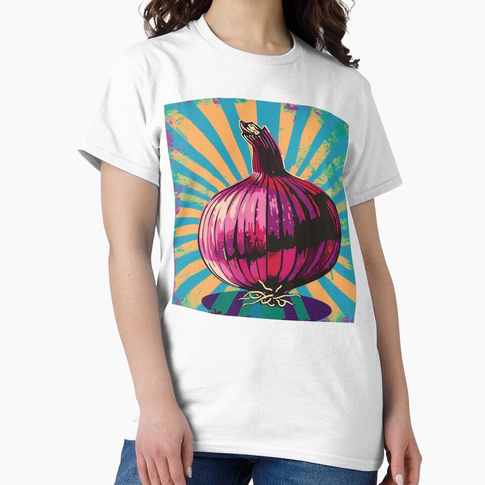 Red Onion Pop Art 3 by AstroRisq