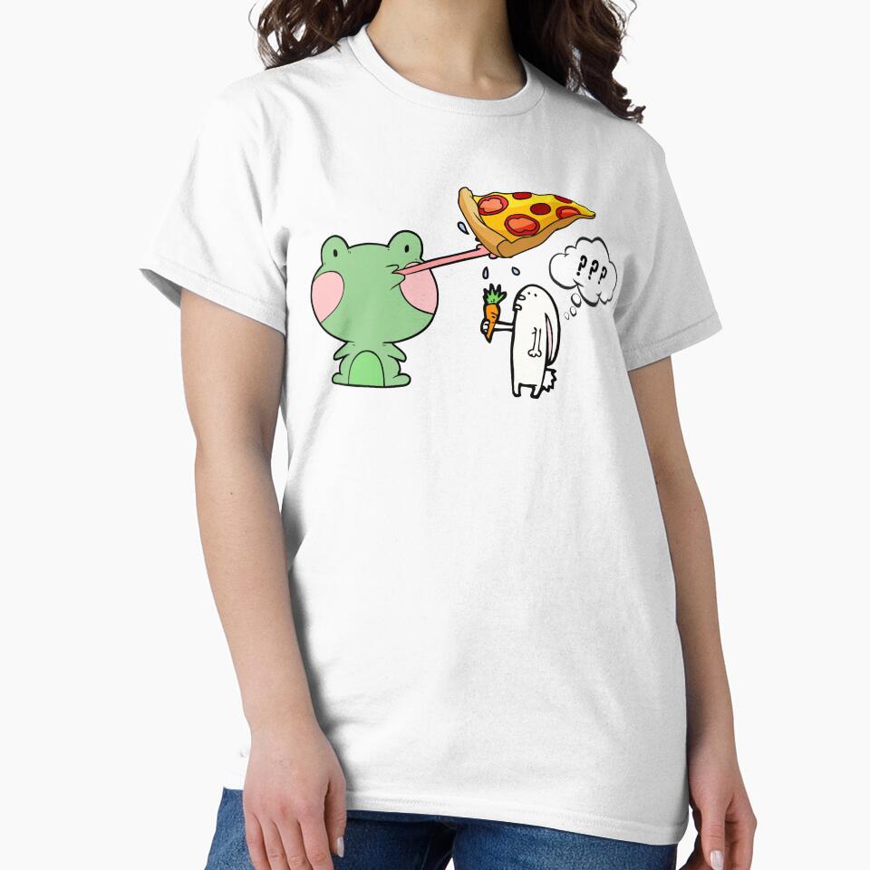 Funny Frog Pizza Meme T-Shirts, Hoodie, Sweatshirt