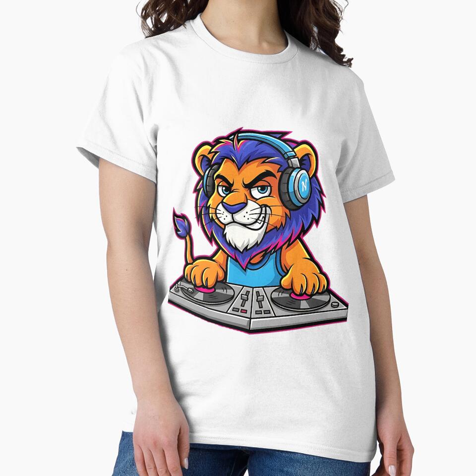 Dj Lion with a dj controller by Knowvhere T-Shirts, Hoodie, Sweatshirt | BlankRebels.com (Image 2)