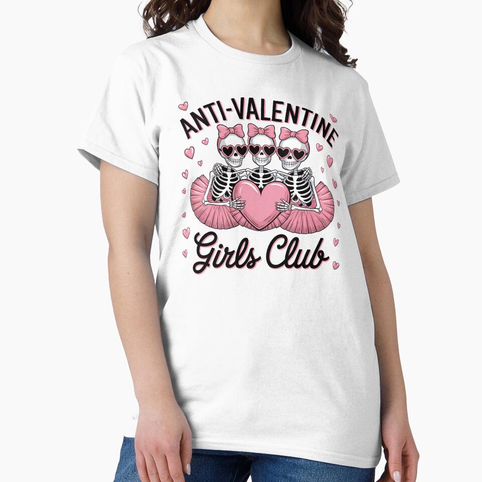 Anti-Valentine Girls Club by jkrphoto T-Shirts, Hoodie, Sweatshirt | BlankRebels.com (Image 2)