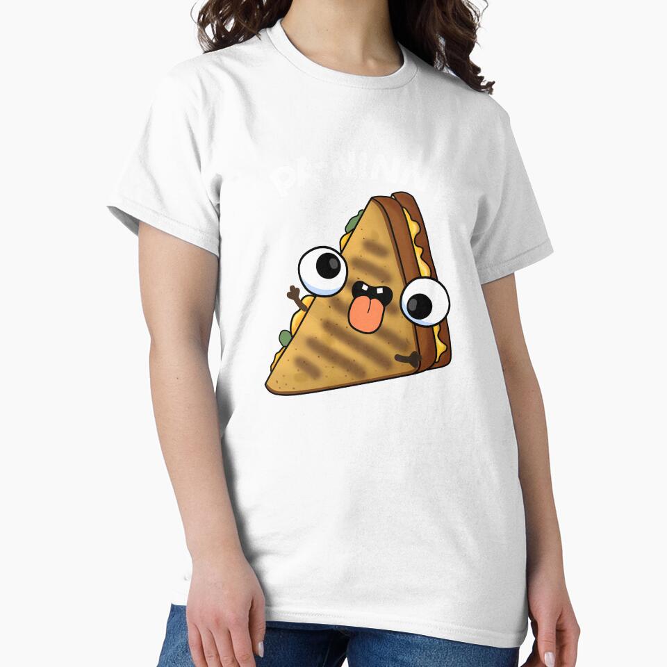 Pa-ninny Funny Panini Pun (Dark BG) by punnybone