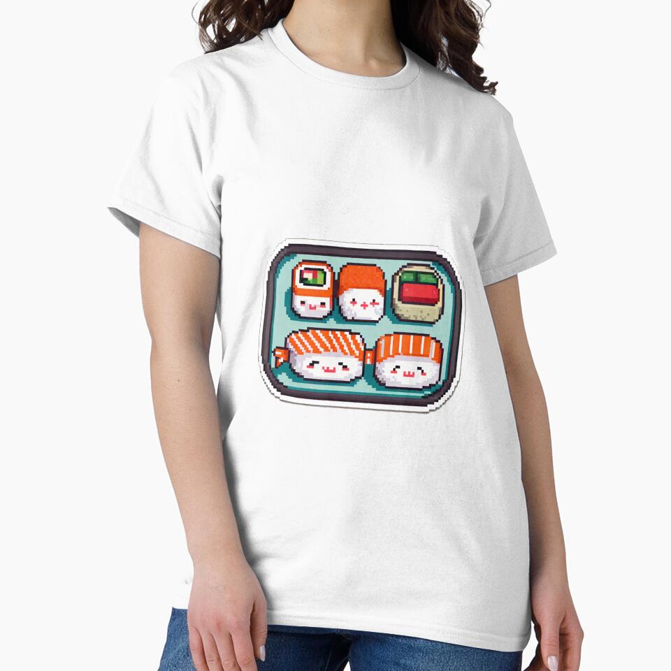 pixel sushi tray by Recota T-Shirts, Hoodie, Sweatshirt | BlankRebels.com (Image 2)