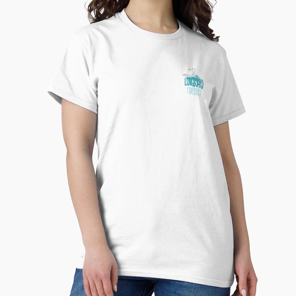 Longboard tipography surfing woman retro by Tropical Blood T-Shirts, Hoodie, Sweatshirt | BlankRebels.com (Image 2)