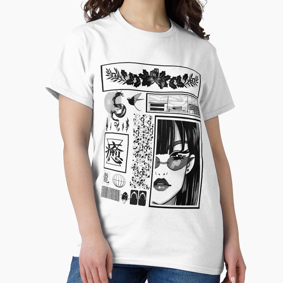 Japanese streetwear collection Vaporwave Aesthetic Japan Classic by vibeno1 T-Shirts, Hoodie, Sweatshirt (Image 2)