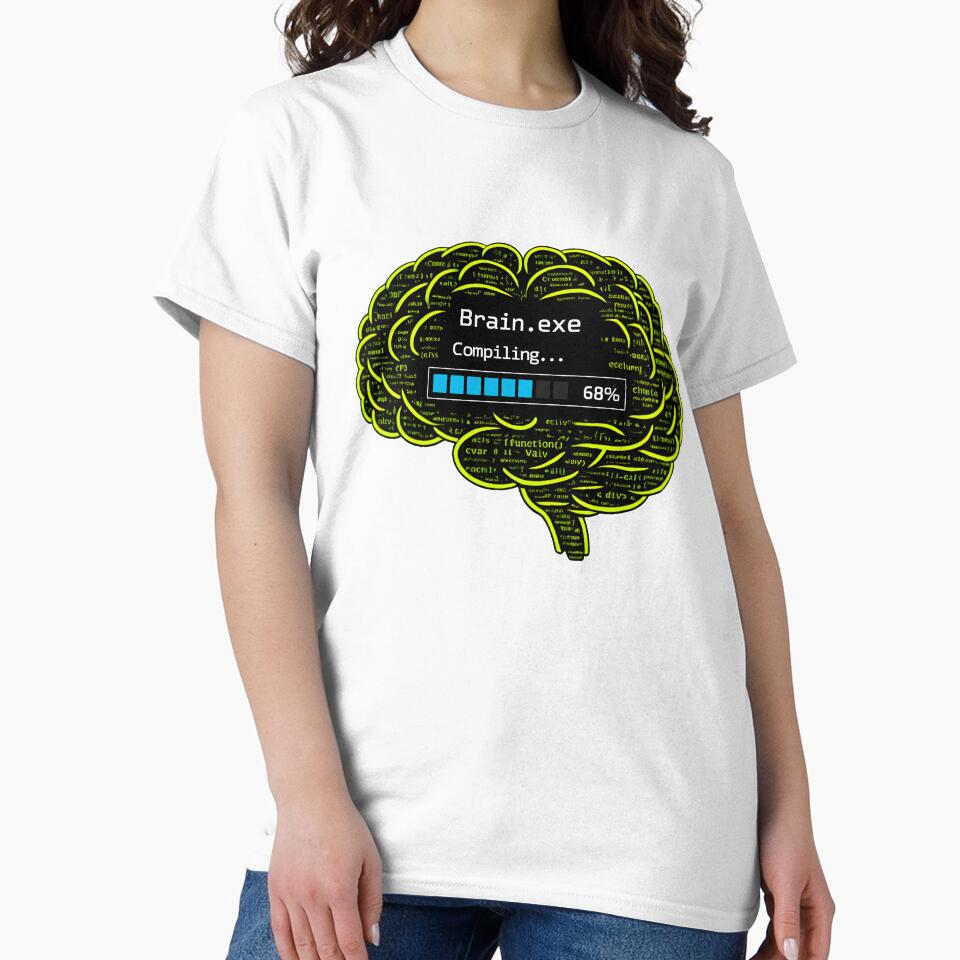 Coding Brain Compiling Tech Art by CosmoMagiclk T-Shirts, Hoodie, Sweatshirt | BlankRebels.com (Image 2)