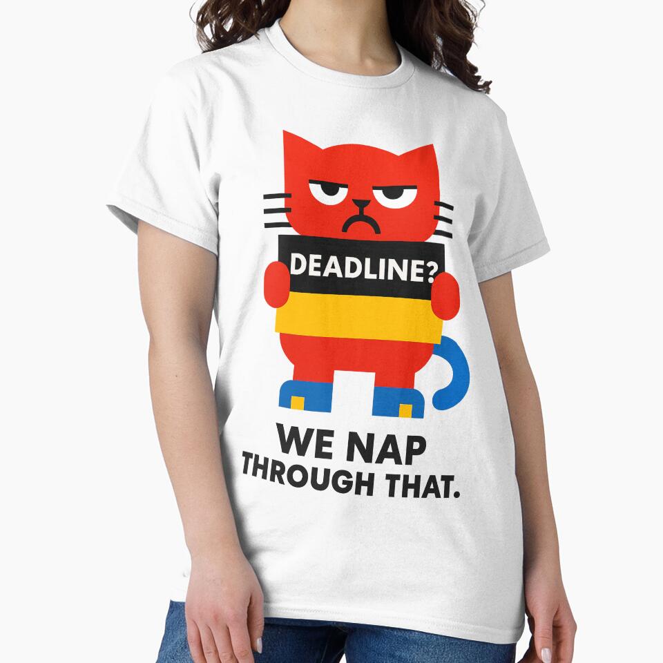 Deadline? We Nap Through That – Humorous T-Shirt and Hoodie for Remote Workers – Cozy Vibe for Introverts by... (Image 2)