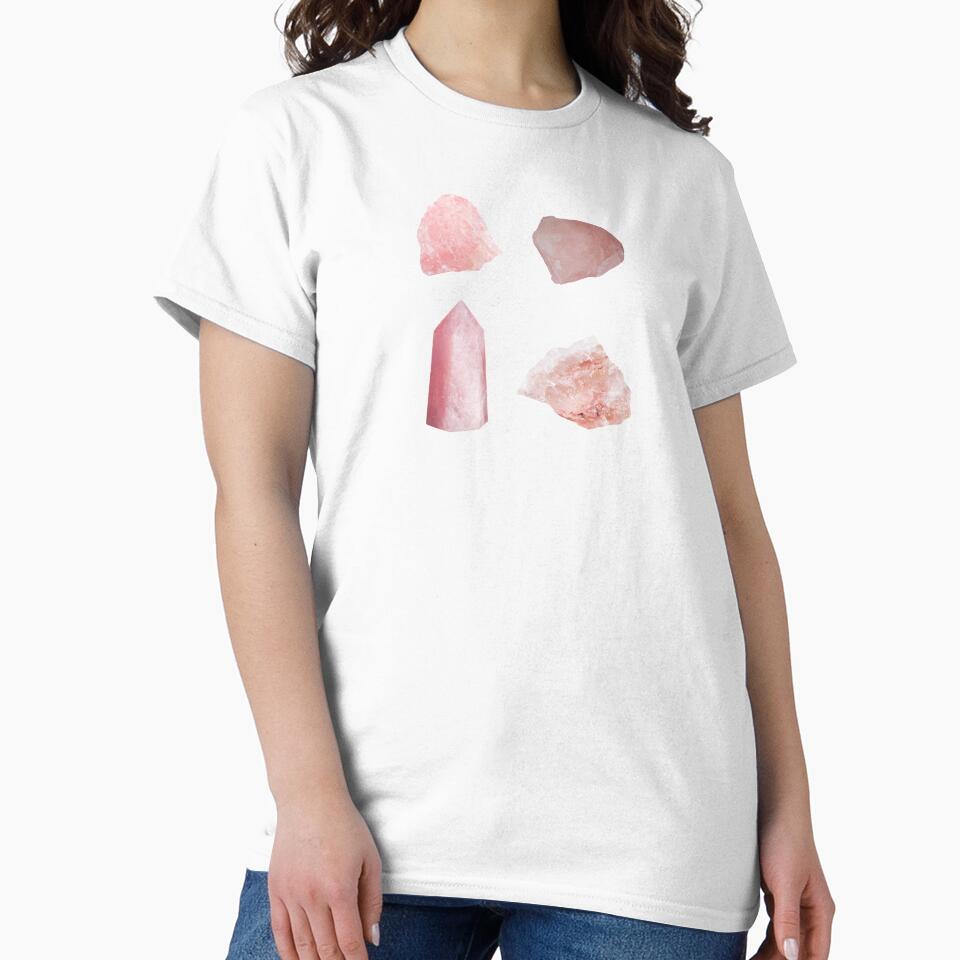 Rose Quartz Crystal by mooneko T-Shirts, Hoodie, Sweatshirt | BlankRebels.com (Image 2)