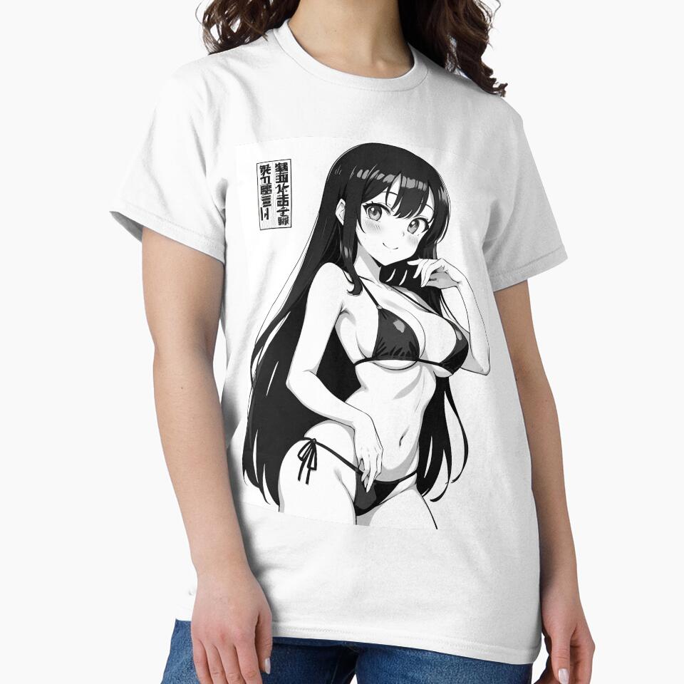 Manga Girl in Bikini: Charm and Beauty by OCats T-Shirts, Hoodie, Sweatshirt | BlankRebels.com (Image 2)