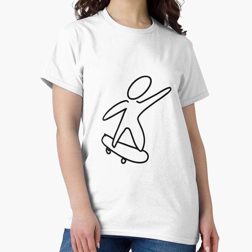 Skateboarder (white) by HoopyShop T-Shirts, Hoodie, Sweatshirt | BlankRebels.com (Image 2)