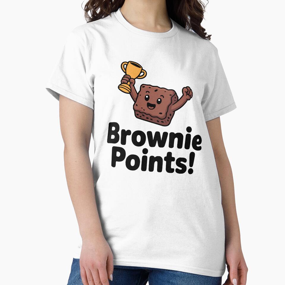 Brownie Points! Cute Brownie Pun by PMCreative