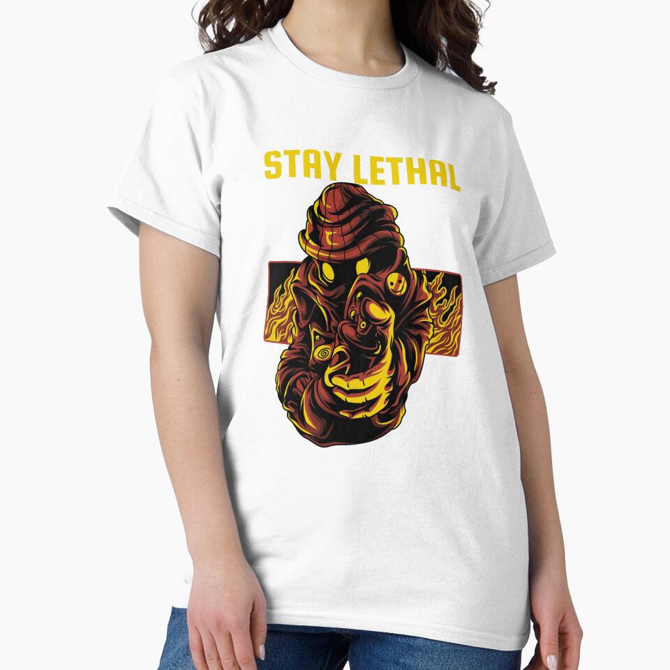 STAY LETHAL T-SHIRT by True Motion Apparel Hoodie, Sweatshirt | BlankRebels.com (Image 2)