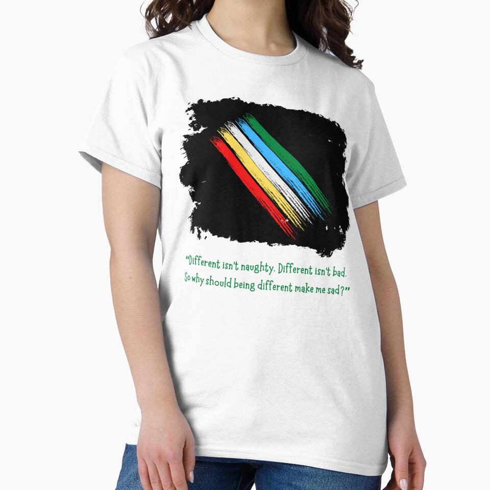 Different Isn't Bad - Disability Pride Flag by T-WoodCreations T-Shirts, Hoodie, Sweatshirt | BlankRebels.com (Image 2)