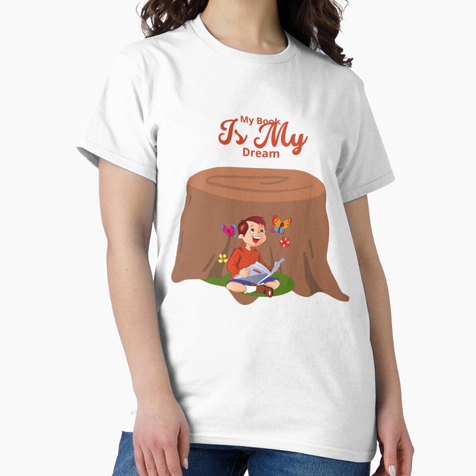 My Book Is My Dream T-shirt by Tiendadeamor